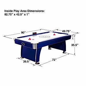 Air Hockey Table Size
