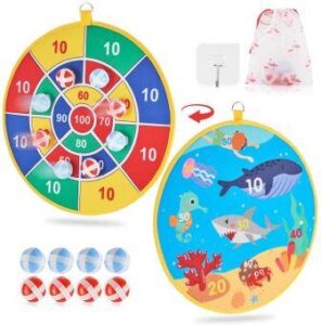 Dart Board Game for Kids with 8 Sticky Balls