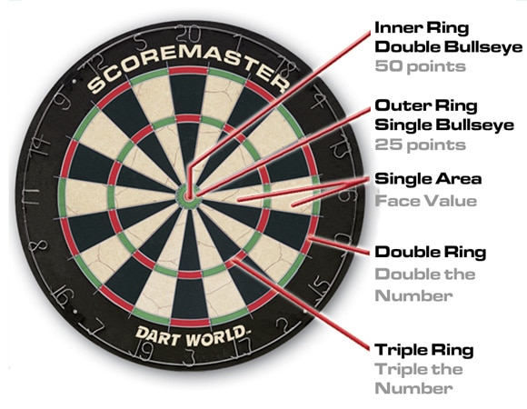 What Are The Parts Of A Regulation Dartboard?