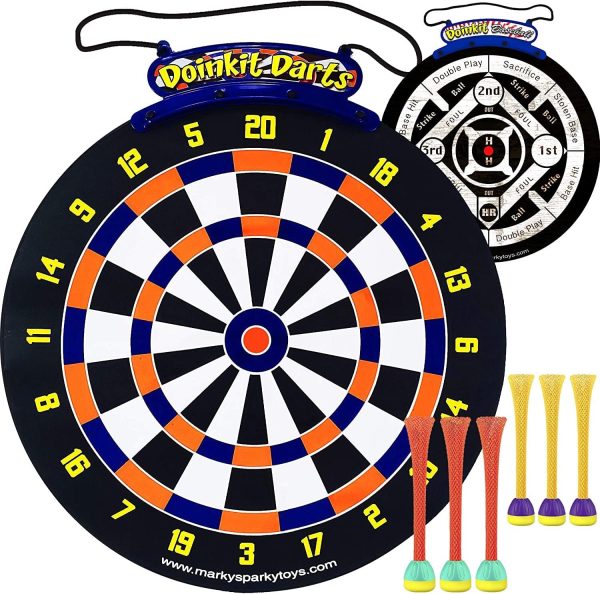 Doinkit Darts - Magnetic Dart Board - 3 Premium Designs - Kid Safe Durable Doinkit Magnetic Darts - Fun Indoor Wall Game for Boys and Girls or Adult Game Room