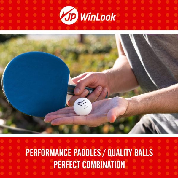 JP WinLook Ping Pong Paddles Sets - Portable Table Tennis Paddle Set with Ping Pong Paddle Case  Ping Pong Balls. Premium Table Tennis Racket Player Set for Indoor  Outdoor Games