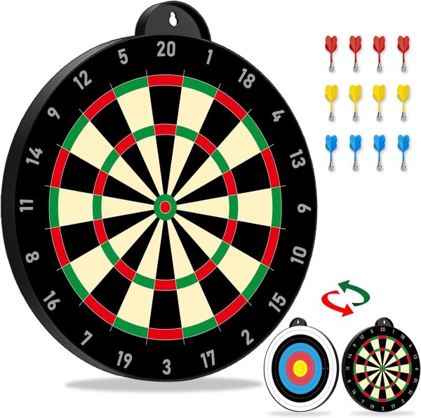Magnetic Dart Board for Kids with Magnetic Darts 12pcs, Stocking Stuffers for Kids Boys Toys Age 8-12, 6-8 5 6 7 8 9 10 11 12 13 Teenage Teen Boys Gift Ideas for Christmas