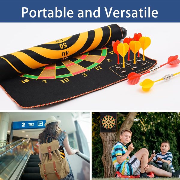 Magnetic Dart Board for Kids with Magnetic Darts 12pcs, Stocking Stuffers for Kids Boys Toys Age 8-12, 6-8 5 6 7 8 9 10 11 12 13 Teenage Teen Boys Gift Ideas for Christmas