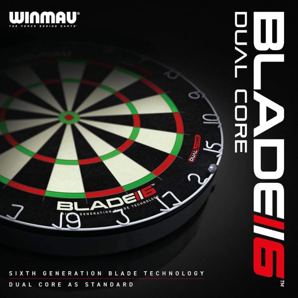 Winmau Blade 5 and Blade6 Dual Core Bristle Dartboards