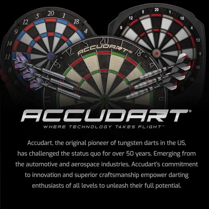 accudart mini dart dock 3 self healing sisal dartboard official mini replica store your darts anywhere darts not include 4