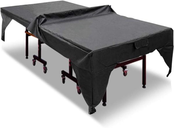 Amberr Ping pong table cover outdoor waterproof, Table Tennis Covers,Heavy Duty and All Weather Protection Ping Pong Accessories,Indoor  Outdoor Table Tennis Cover in Black