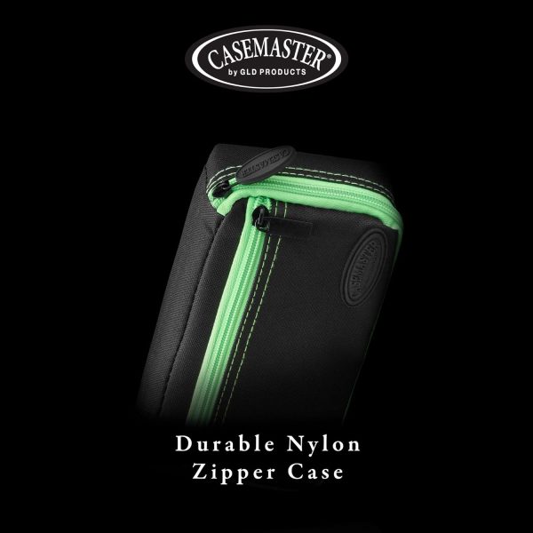 Casemaster Plazma Plus, 3 Dart Case for Soft and Steel Tip Darts Features Large Front Mobile Device Pocket, Built-in Storage Tube and Pockets for Flights, Tips, Shafts, and Personal Items
