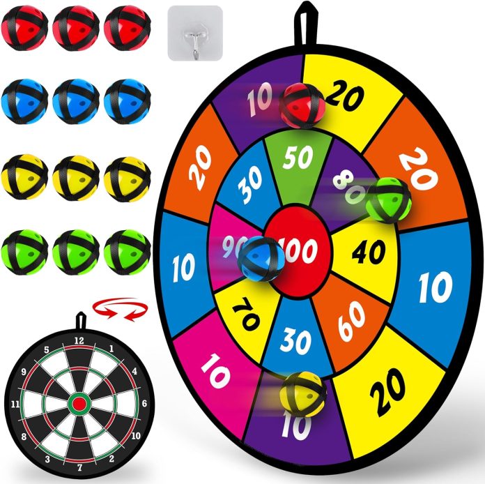 dart board for kids kids dart board with sticky balls boys toys indoor sport outdoor family fun party favor board game t