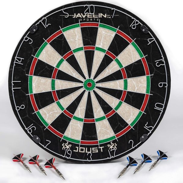 EastPoint Sports Bristle Dartboard Sets, High-Density Self-Healing Sisal Fibers, Easy-to-Mount Board - Perfect for Family Game Room, basements, bar, Man cave, or Garage