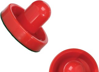 franklin sports zero gravity air hockey pushers pack of 2 red 1