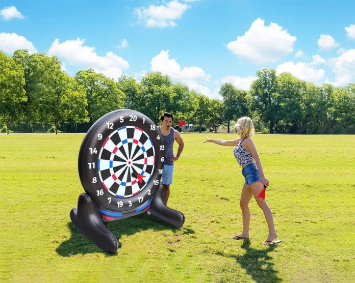 giant inflatable dartboard summer back yard game outdoor pool or garden greatest treasure buyers club