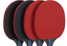 glymnis ping pong paddles set of 4 table tennis rackets with 8 balls storage case for indoor outdoor table tennis paddle
