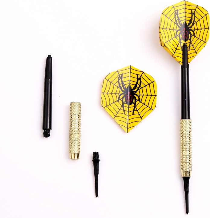 soft tip darts for electronic dartboard plastic point dart with standard dart flights 18 darts 4