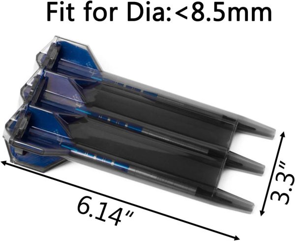 TIHOOD Portable Nylon Dart Storage Box Dart Case with Lock Buckle … (Black)