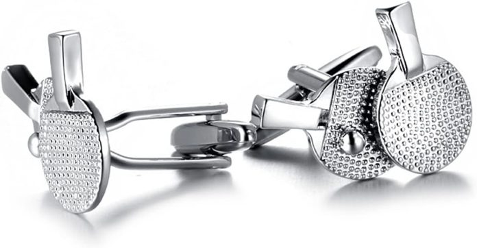 xfadr uongfi table tennis racket cufflinks exquisite metal for women and men cufflinks shirt mens gifts accessories 1